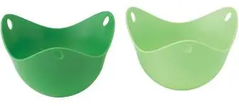 Fusion Brands Poach Pod Reusable Egg Poaching Set – 2-Pack, Green 1