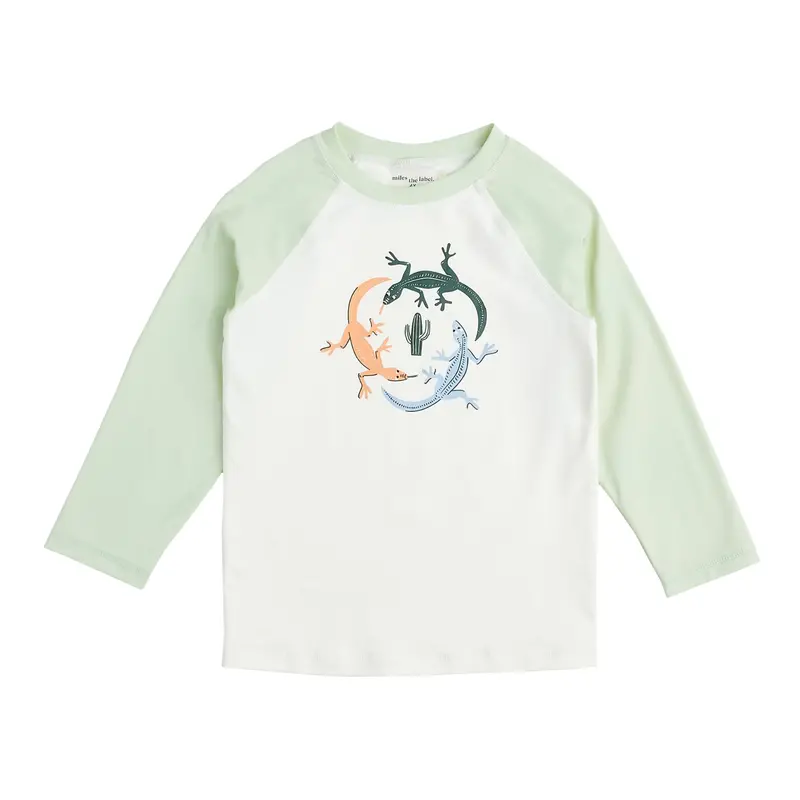 Gecko-Print Long Sleeve Rashguard For Water Play 1