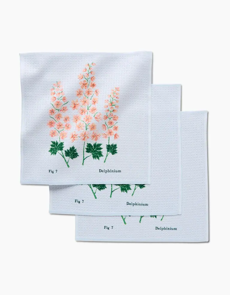 Geometry July Delphinium Textured Dishcloth Bundle (3 Pcs) 1