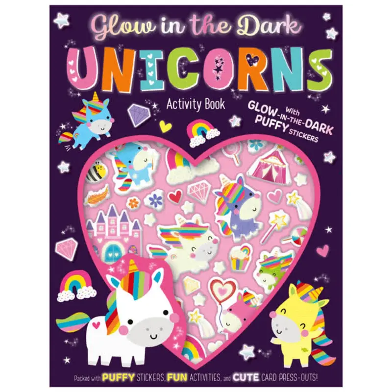 Glow-In-The-Dark Unicorn Coloring And Activity Book 1
