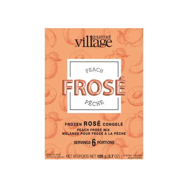 Gourmet Village Peach Rosé Cocktail Mix – Ready-To-Mix Frose Blend 1