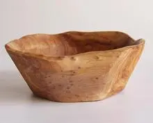 Greener Valley Trading Medium-Sized Solid Wood Serving Bowl – 10–11" Diameter 1