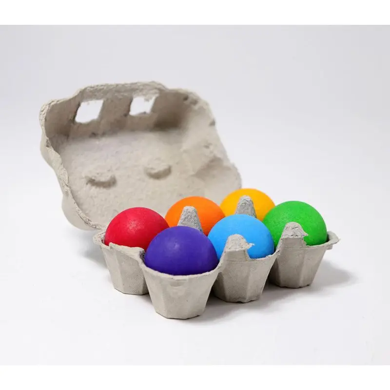 Grimm'S Large Rainbow Wooden Balls 1