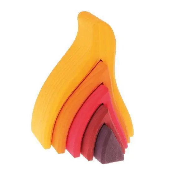 Grimm'S Wooden Fire Element Toy For Sensory Play 1