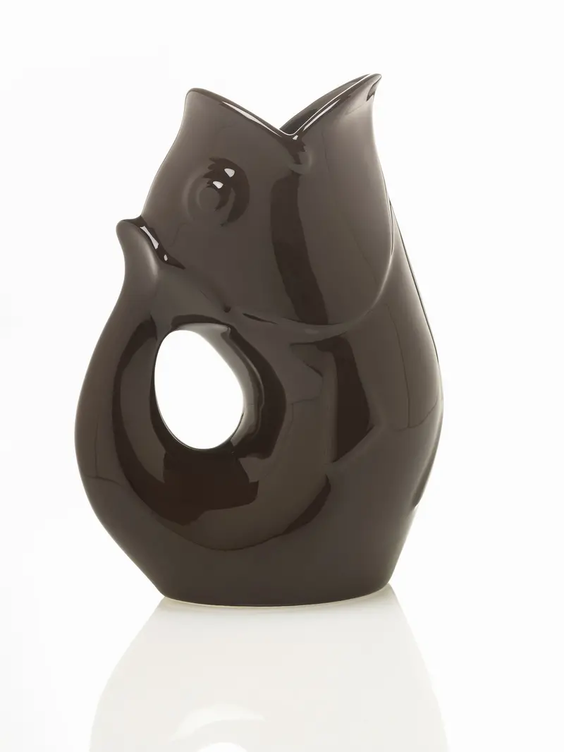 Gurgle Pot Extra-Small Chocolate Brown Creamer 1