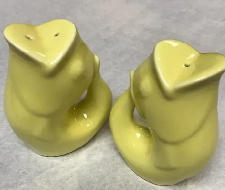 Gurgle Pot Vibrant Yellow Salt And Pepper Shaker Set 1
