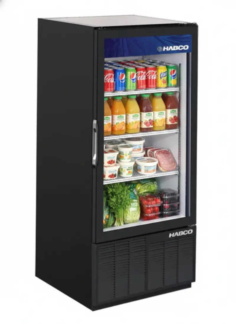 Habco Esm10Hc: 24-Inch 3-Shelf Single-Door Refrigerated Display Unit 1