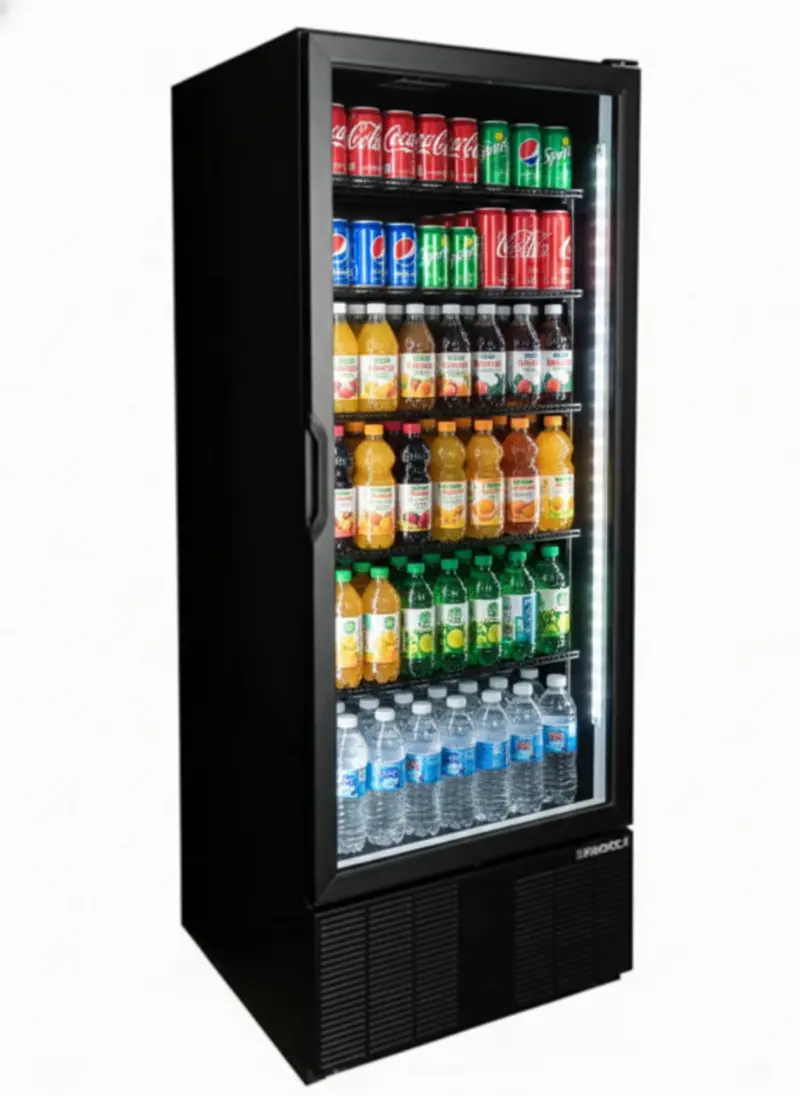 Habco Esm28Hctd-Blk: 30-Inch Black Single-Swing-Glass-Door Refrigerated Display Unit 1