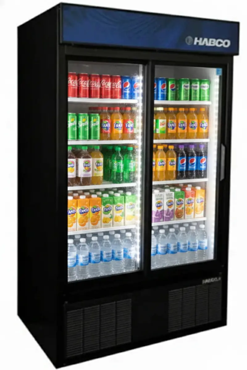 Habco Esm46Hc: 47-Inch Wide × 78-Inch Tall Dual-Swing-Glass-Door Refrigerated Display Case 1