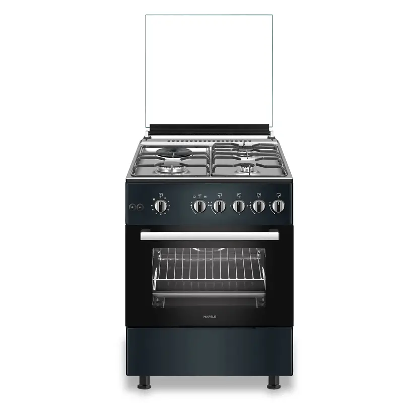 Hafele 533.09.531 60-Cm Grey Glass Cooktop With Rotisserie – 3G+1E Configuration 1