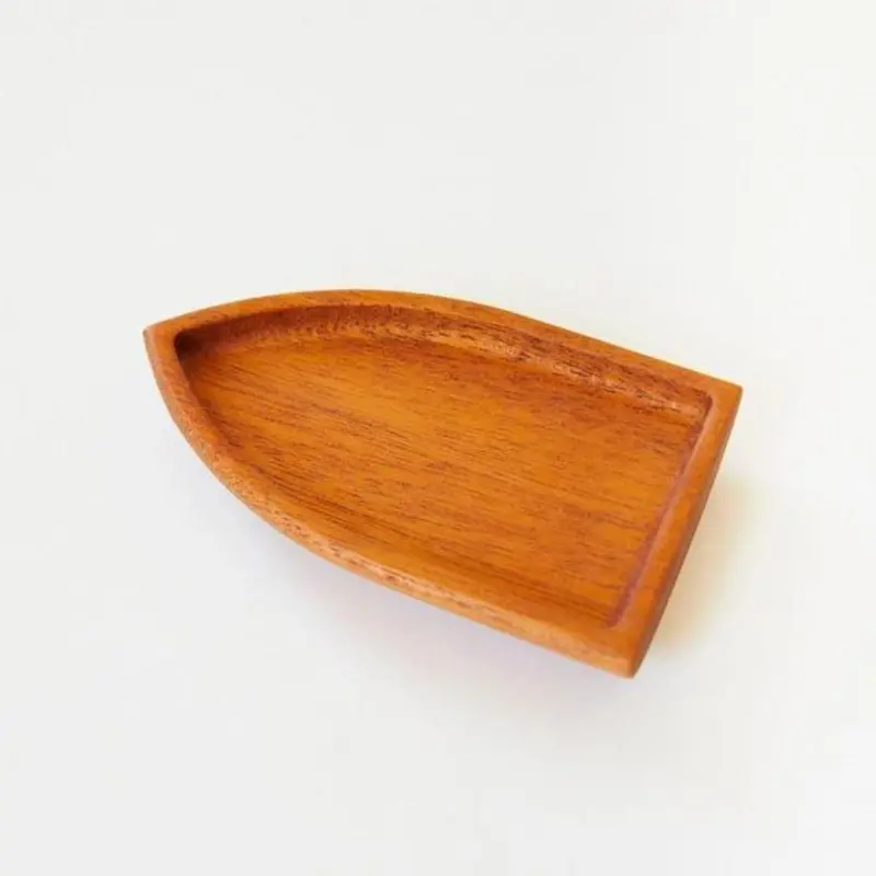 Handcrafted Mahogany Wooden Boat Toy 1