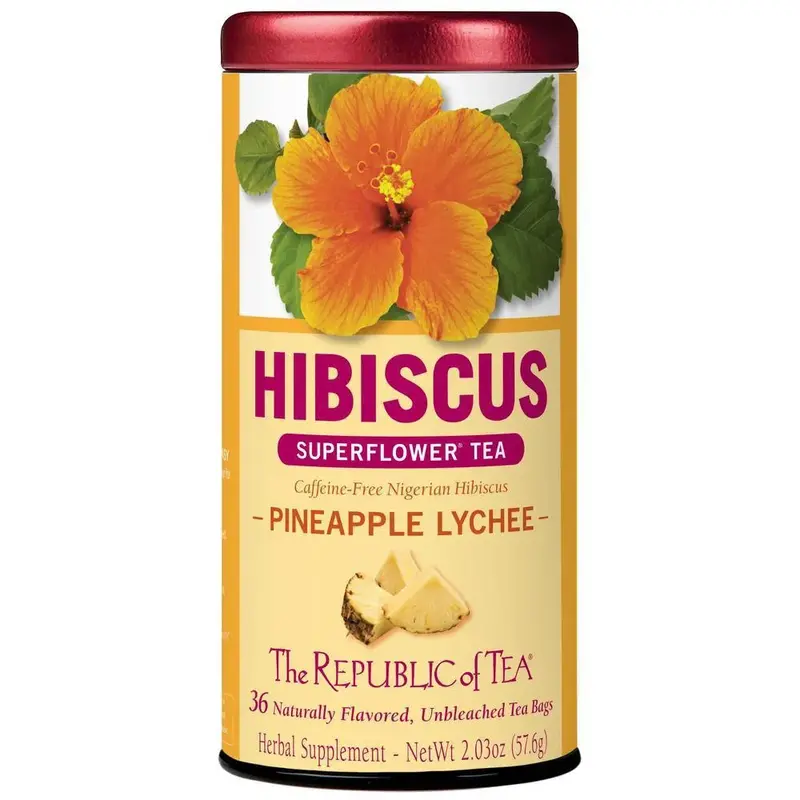 Hibiscus-Pineapple-Lychee Tropical Herbal Infusion – Republic Of Tea 1
