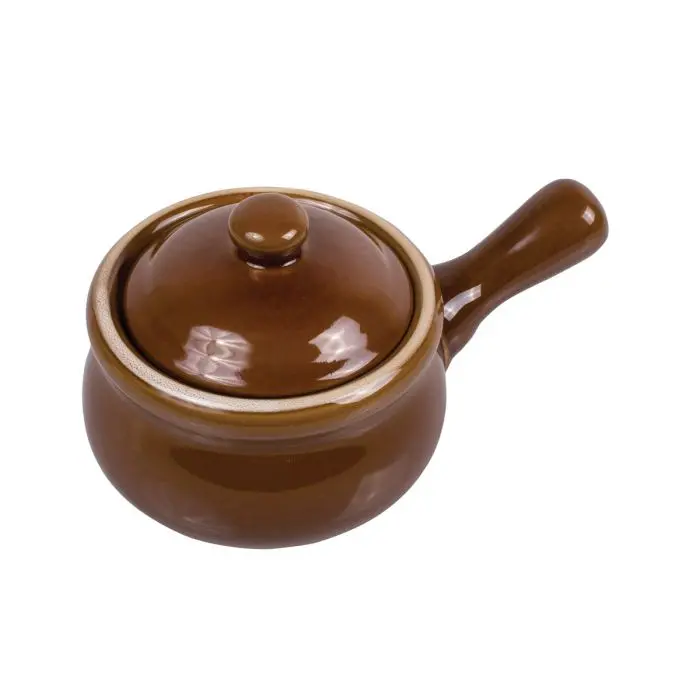 Hic French Onion Soup Serving Bowl With Snap-Tight Ceramic Lid 1