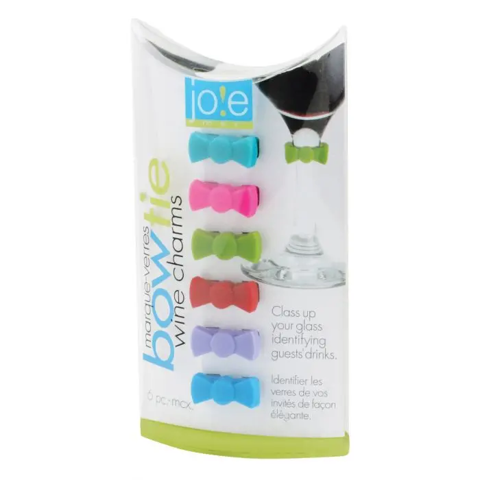 Hic Joie Bowtie-Shaped Wine Glass Markers 1