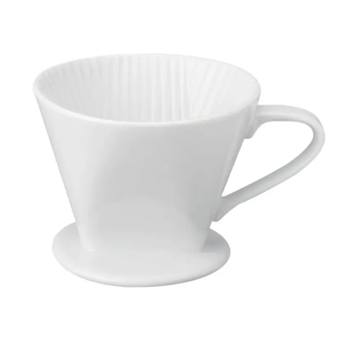 Hic Porcelain #2 Drip Filter Cone For Standard Pour-Over Brewers 1