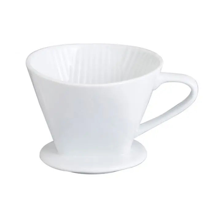 Hic Porcelain #4 Drip Filter Cone For Pour-Over Coffee 1