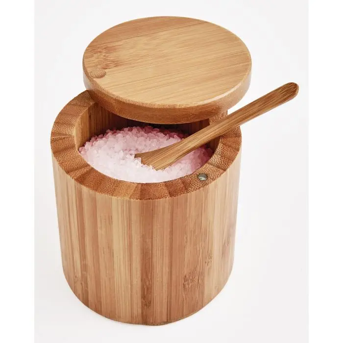 Hic Premium Salt Storage Box With Lid & Measuring Spoon (7 Oz) 1