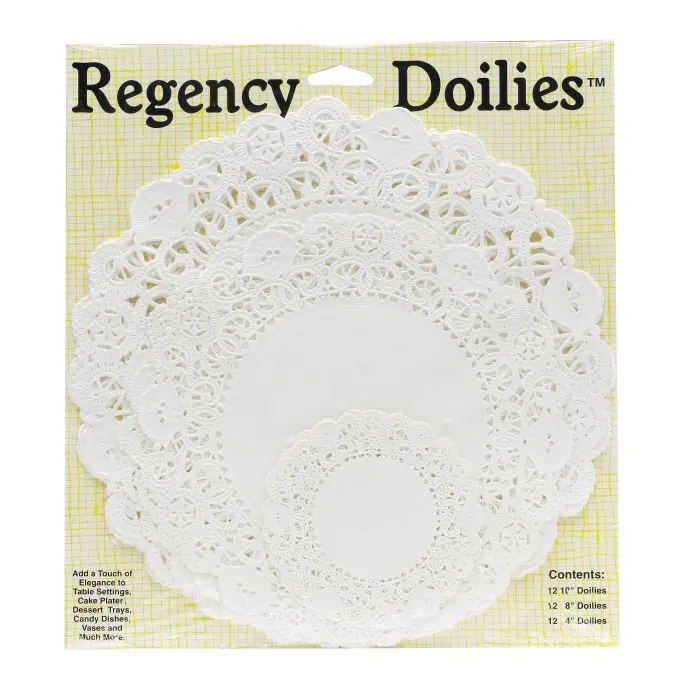 Hic Regency Decorative Paper Doilies For Elegant Dessert Presentation 1