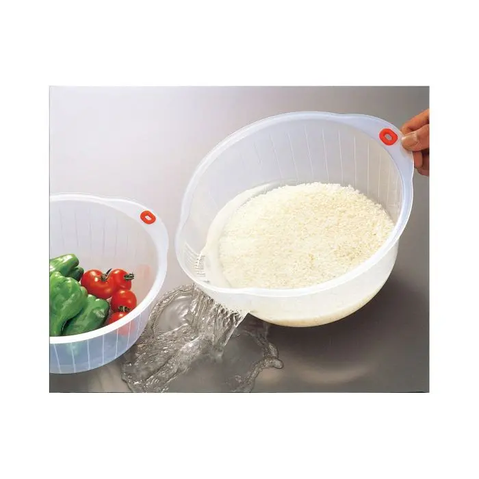 Hic Rice Washing Bowl – Wide Rimmed Stainless Steel Rinsing Vessel 1