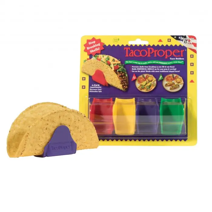 Hic Taco Holder Set – Four Stable Stainless Steel Supports 1