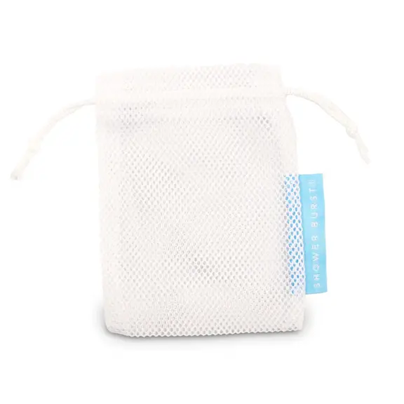 Hydra Shower Burst White Mesh Exfoliating Sachet 1