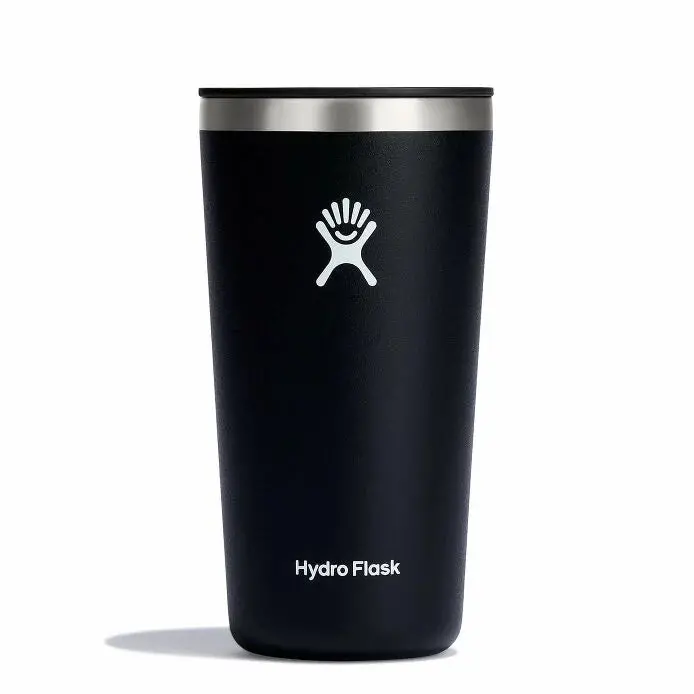 Hydro Flask 20 Oz Black Tumbler – Compact Insulated Drinkware 1