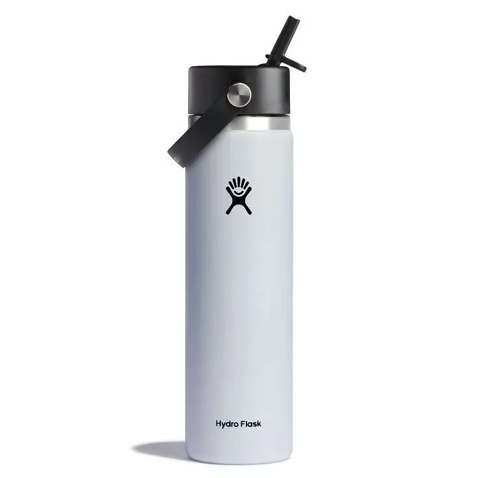 Hydro Flask 24 Oz White Flex Straw Bottle – Leak-Resistant Insulated Tumbler 1