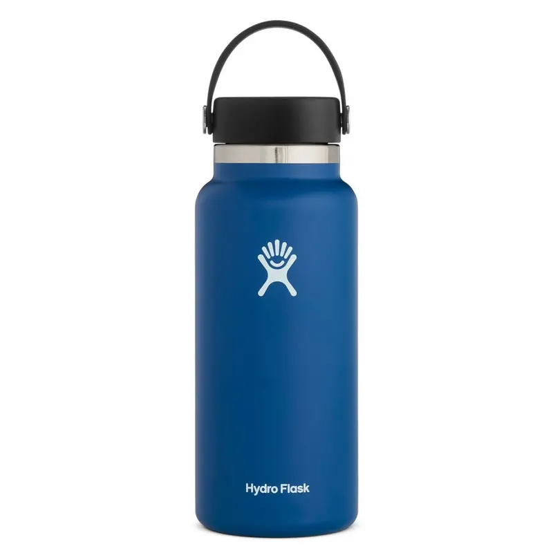 Hydro Flask 32 Oz Cobalt Blue Wide-Mouth Vacuum-Insulated Bottle 1