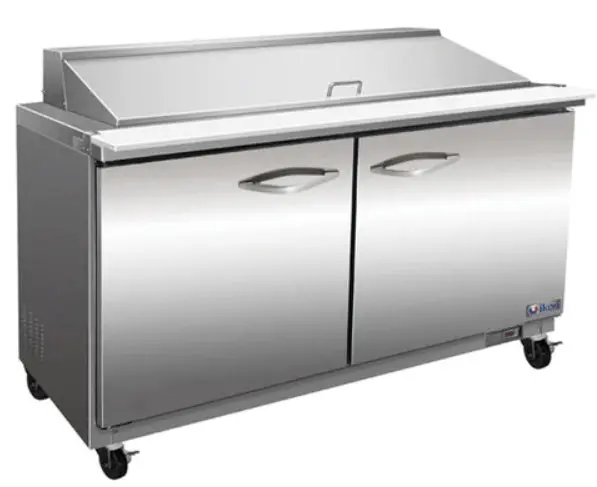 Ikon 36.2-Inch Mega Top Refrigerated Prep Table – Dual-Door Model (Isp36M) 1