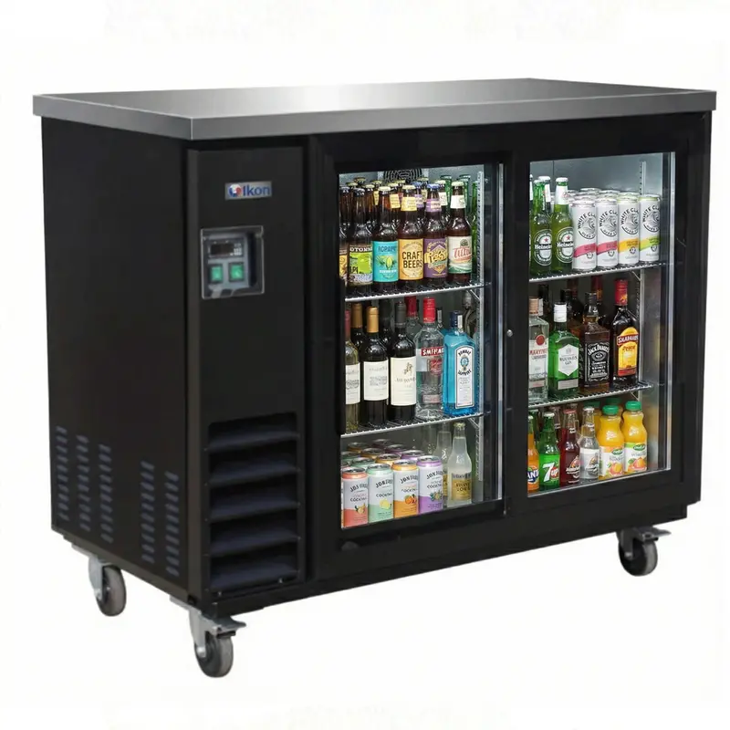 Ikon 49.1-Inch Two-Sliding-Glass-Door Bar Cooler – 12 Cu. Ft. (Ibb-49-2G-24Sd) 1