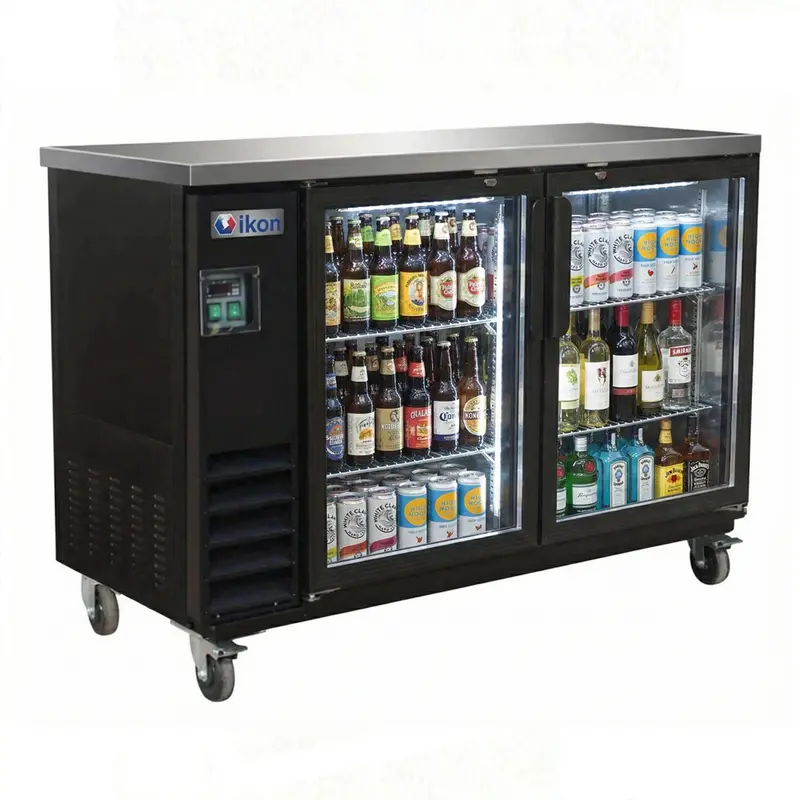 Ikon 61.1-Inch Two-Glass-Door Bar Cooler – 16 Cu. Ft. (Ibb-61-2G-24) 1