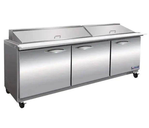 Ikon 71.7-Inch Mega Top Refrigerated Prep Table – Three-Door Design (Isp72M) 1