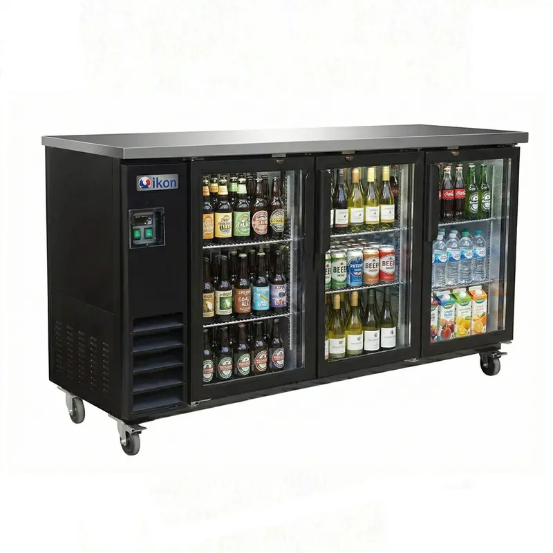 Ikon 73.1-Inch Triple-Glass-Door Bar Cooler – 20 Cu. Ft. (Ibb-73-3G-24) 1