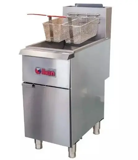 Ikon Natural Gas Floor Fryer – 35–40 Lb. Capacity, 90,000 Btu, Model Igf-35/40 Ng 1