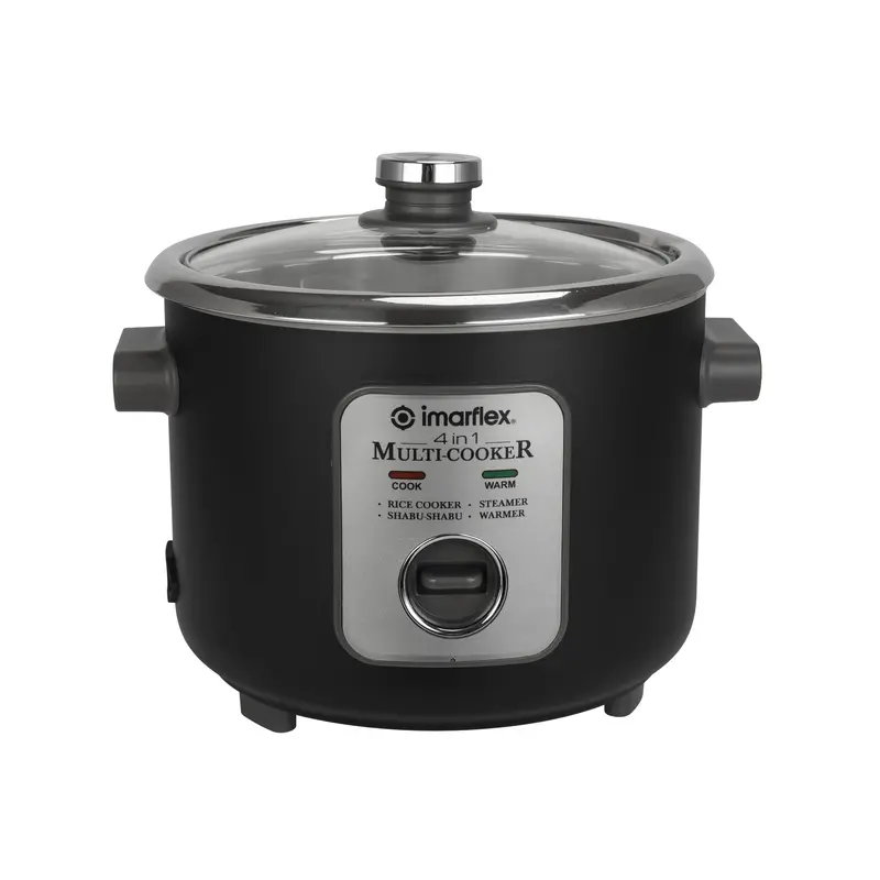 Imarflex Irc-18Ls 1.8-Liter 4-In-1 Black Multi-Cooker With Digital Interface 1