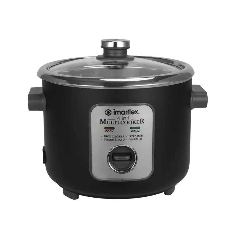 Imarflex Irc-22Ls 2.2-Liter 4-In-1 Black Multi-Cooker With Smart Presets 1