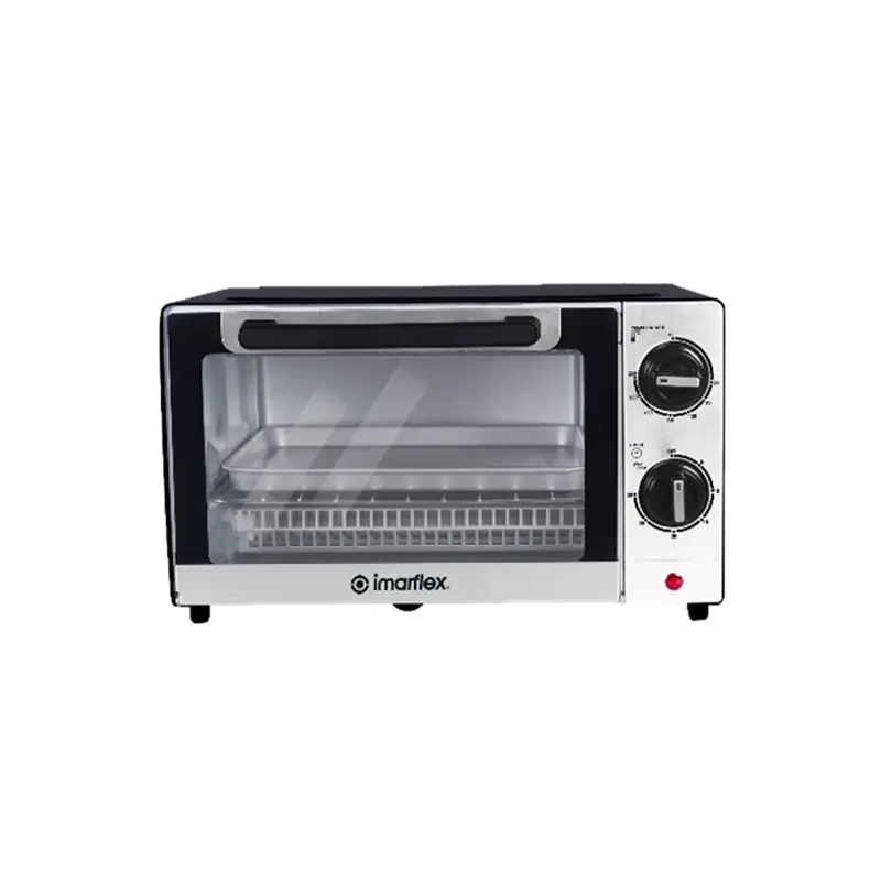 Imarflex It-901 9-Liter Black Toaster Oven With Stainless Steel Interior 1