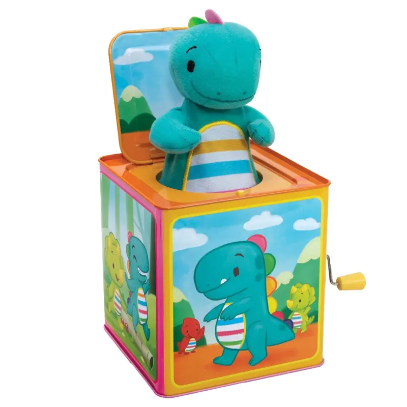 Jack In The Box Stuffed Animal – Baby Dinosaur 1