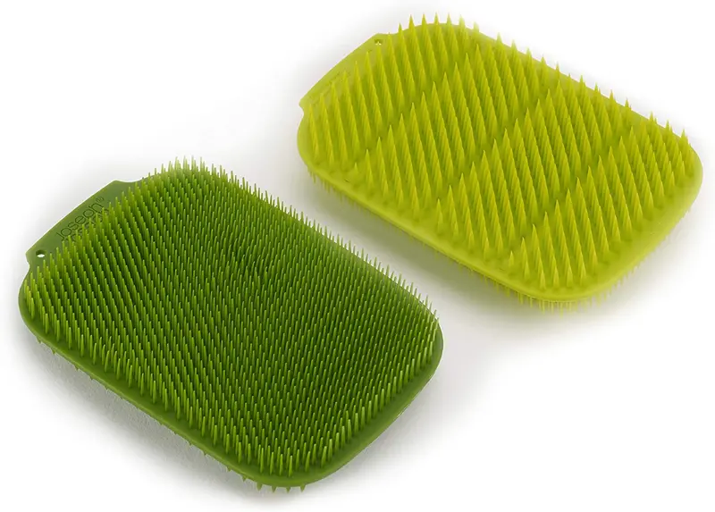Joseph Joseph Scrubber Brush In Green – Dual-Surface Dish And Produce Cleaner 1