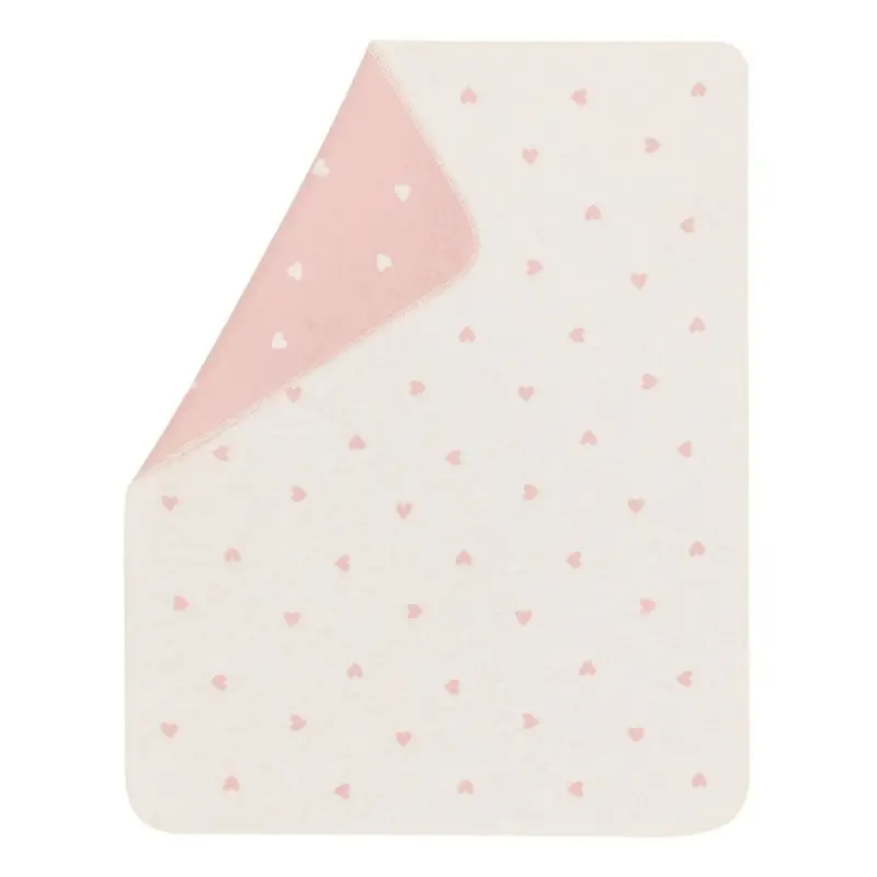 Juwel Baby Flannel Blanket – All-Over Heart Print 1