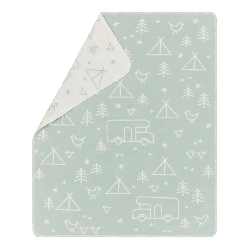 Juwel Baby Flannel Blanket – Outdoor Camping Theme 1