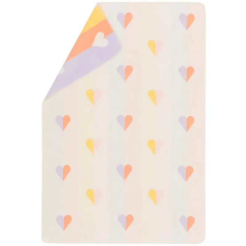 Juwel Hearts-Allover Flannel Blanket For Toddlers 1