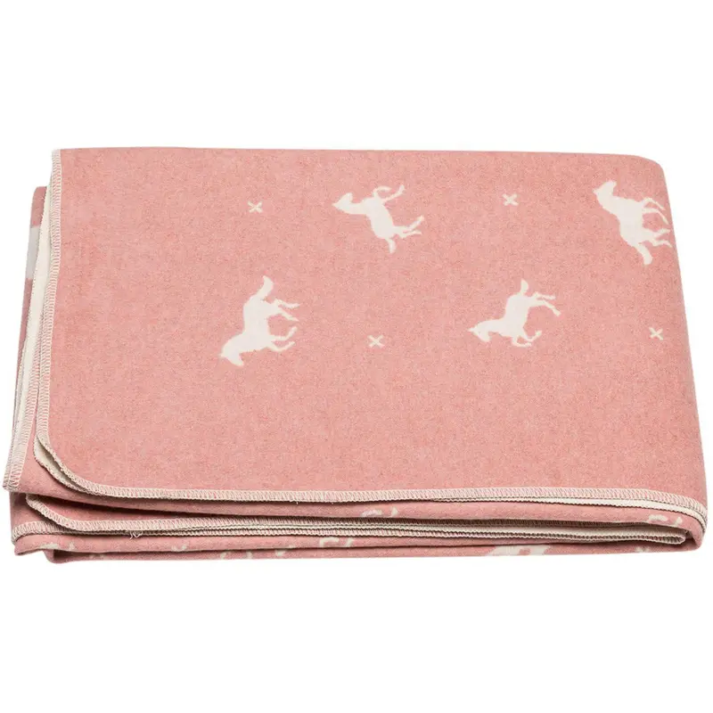 Juwel Kids Horse-Print Flannel Blanket 1