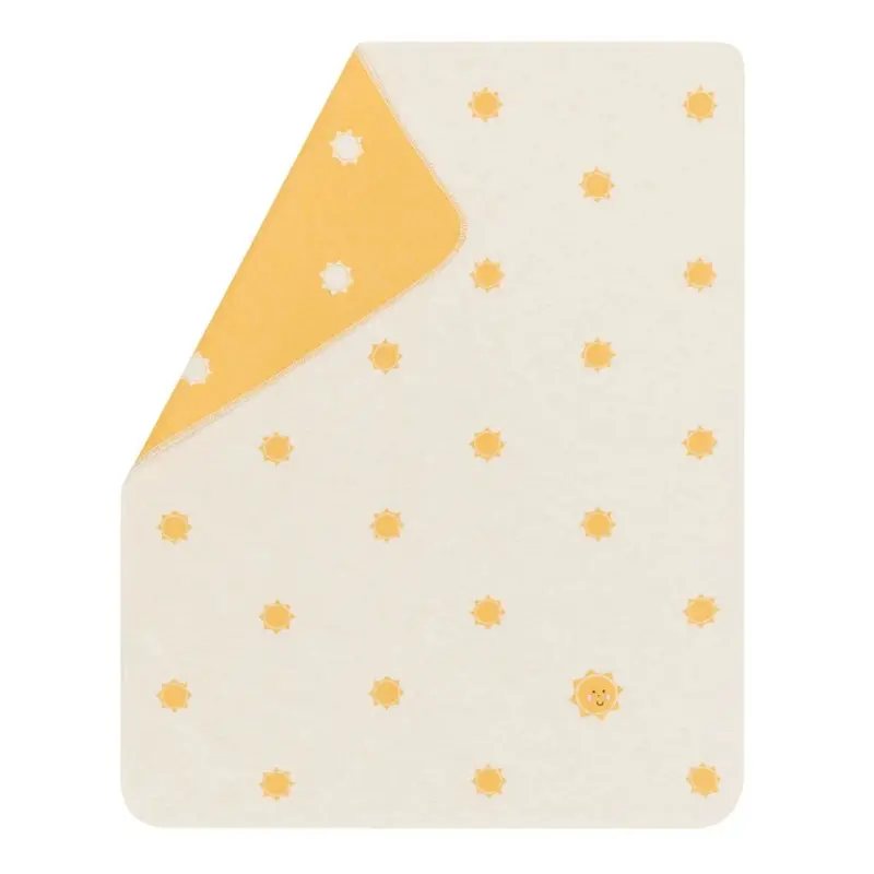 Juwel Suns-Allover Flannel Blanket With Embroidered Details 1