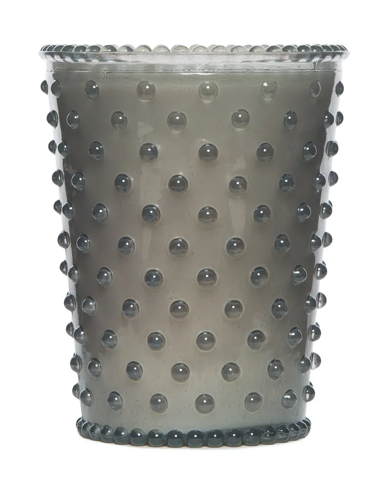 Khall Violet Hobnail Glass Soy Candle 1