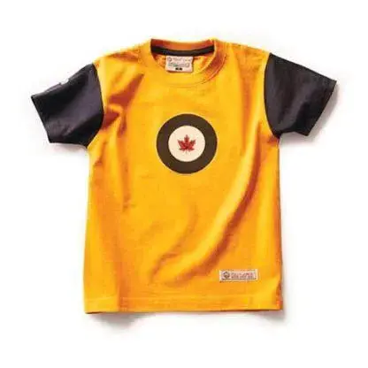 Kids' Burnt Yellow Rcaf Aviation T-Shirt 1