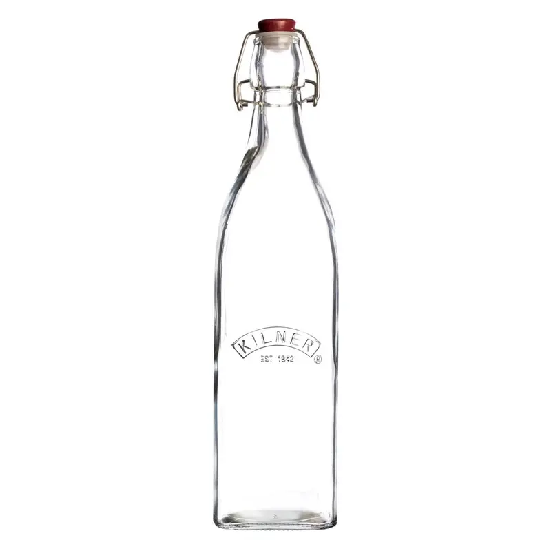 Kilner 34 Fl Oz Square Glass Storage Bottle 1