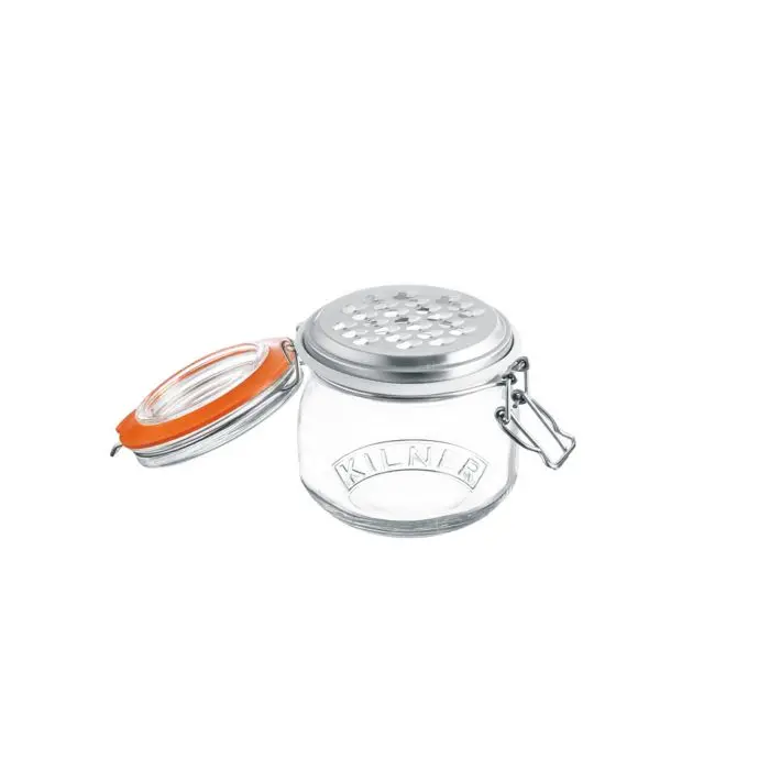 Kilner Clip-Top Jar With Integrated Grater Lid 1