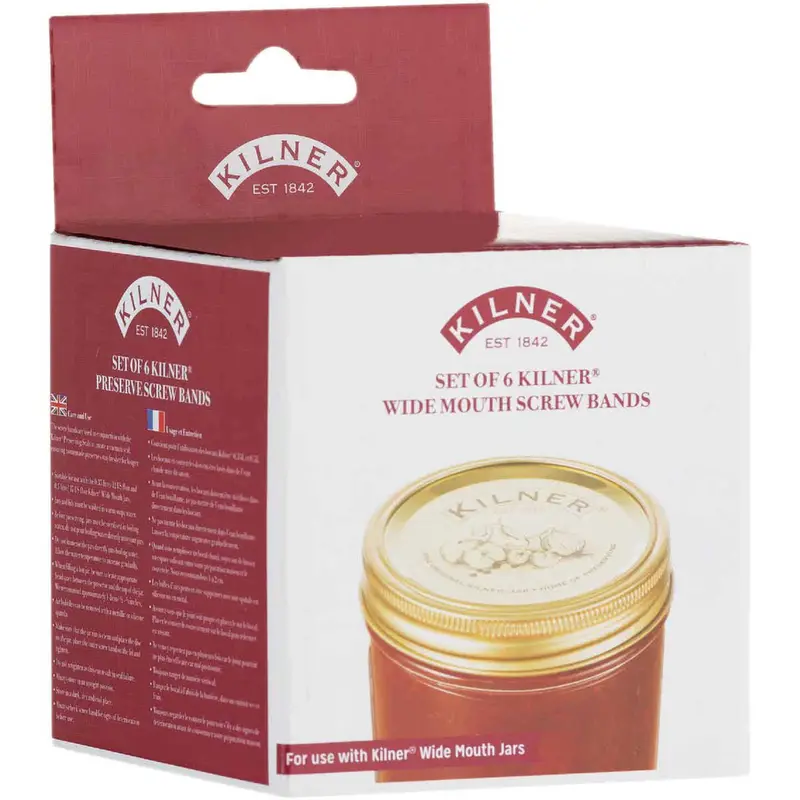 Kilner Wide-Mouth Screw-Band Mason Jar – Standard Size 1