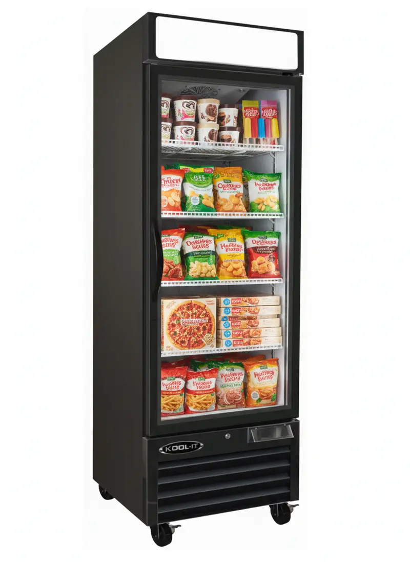 Kool-It 26" Single-Glass-Door Display Freezer – 19.2 Cu. Ft., Model Kgf-23 1